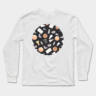 Basketball Watercolor Long Sleeve T-Shirt